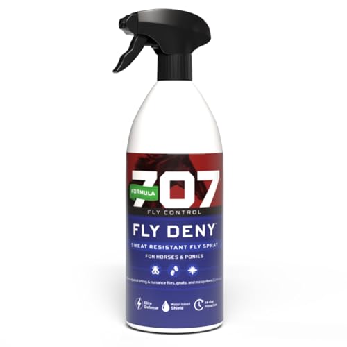 Formula 707 Fly Deny Spray for Horses & Ponies, 32 oz – 14-Day Protection - size: 32 Oz