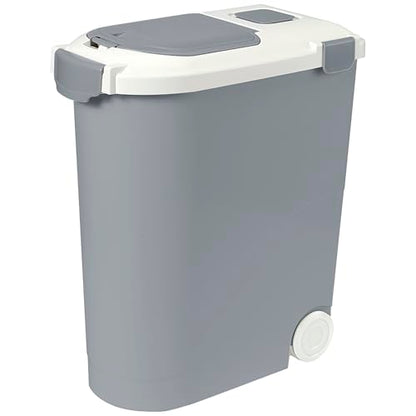 Airtight Pet Food Storage Container, Holds 30lbs - color: Grey, size: 30 lbs