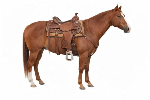 Horse Western Saddle Aluminum Engraved Roper Angled Slanted Stirrups 51228
