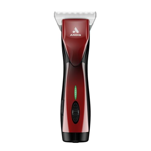 Andis 562293 Pulse ZR II 5-Speed Detachable Pet Clipper with 30W Wide Blade - color: Burgundy