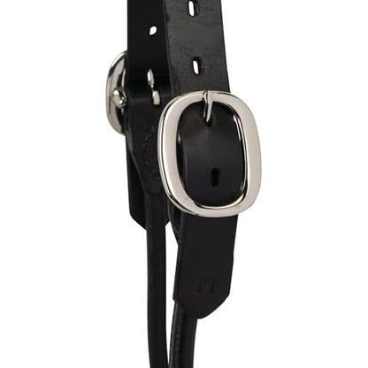 Weaver Leather Dairy/Beef Rounded Show Halter, Black, Medium - color: Black, size: Medium