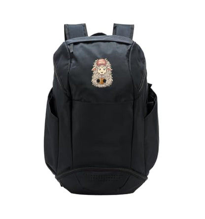 Hot Mess Sheep Funny Iced Coffee Lovers Farm Lamb Women Sport Backpack