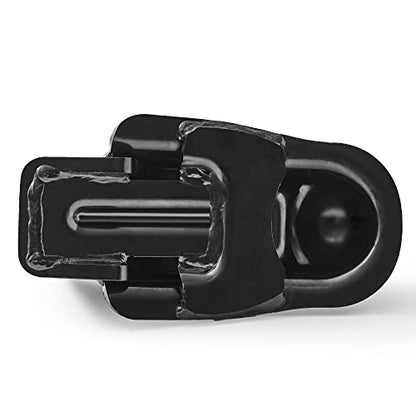 Lonffery 4 Pack Black Recessed D-Ring Tie Down Anchors and Adjustable Trailer Coupler
