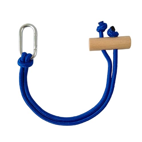Horse Bucket Strap for Horse Owners, Multi-Purpose Adjustable Barn Bucket Strap, Classic Blue with Wooden Snap, Single/Double Pack, Perfect for Stall Hanging & Organizing - color: Blue1