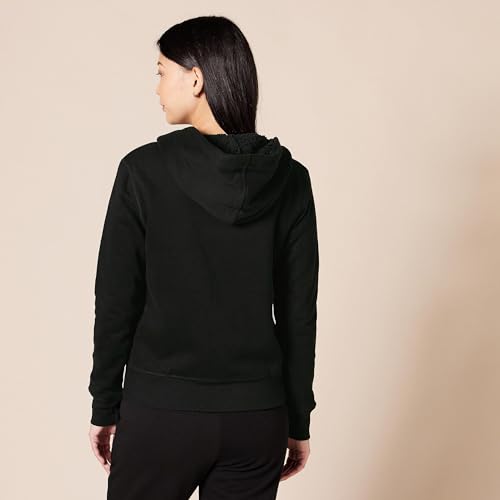 Amazon Essentials Women's Sherpa-Lined Fleece Full-Zip Hooded Jacket with Drawstring (Available in Plus Size) - color: Black, size: XX-Large