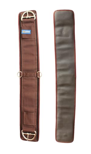 CHALLENGER Horse Western Straight Girth Straight Cinch Neoprene Non-Slip Tack Brown 9765BR - size: 36"