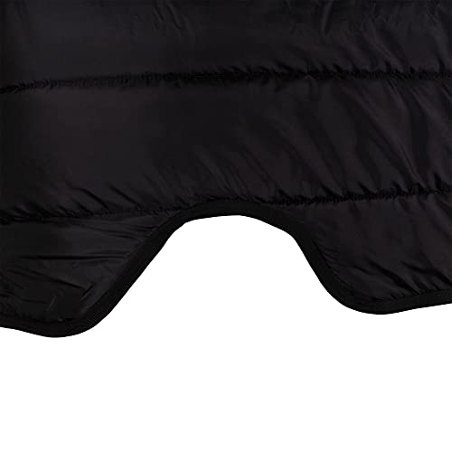 V-Free Nylon Blanket Liner for Horses | Deep V Closed Front | Customizable Neck Size | Insulated Warmth & Breathability - size: 74