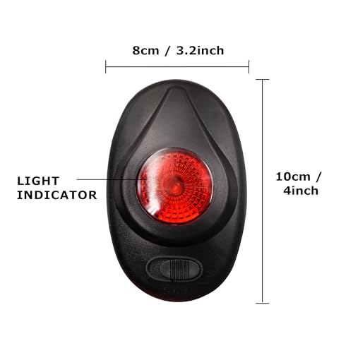 Electric Fence Light Indicator,Fence Alert Electric Fence Checker,Black 2pc - color: Black, size: 2 pcs