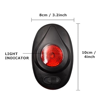 Electric Fence Light Indicator,Fence Alert Electric Fence Checker,Black 2pc - color: Black, size: 2 pcs