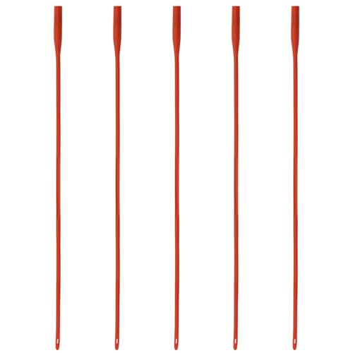 Rubber Lamb Feeding Tubes 16" x 16FR, for Goat Piglet Puppy,Red, 5 Pack - color: 5 Pack, size: 16 FR