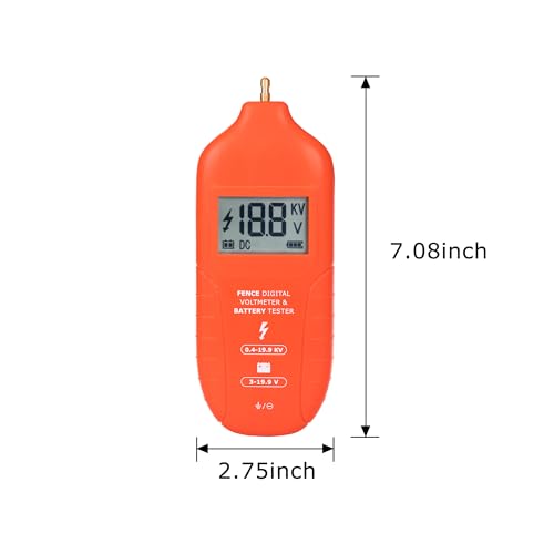 Electronic Fence Voltage Tester and Digital Fault Finder, Maximum 19.9kv