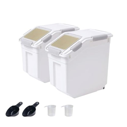 25lb Airtight Flour Storage Container, Cyan - color: Cyan 2 Count
