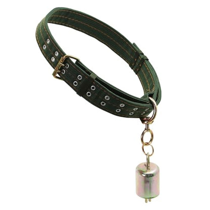 51.2 Inch Heavy Duty Adjustable Cow Collar with Anti-Lost Cow Bell - size: 51.2 Inch