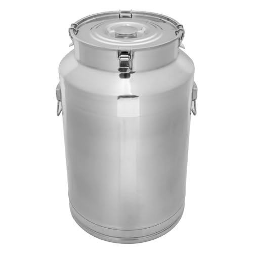 Milk Can with Spout, 20-Gallon Milk Jug Container with Sealed Lid - size: 2560 Ounces