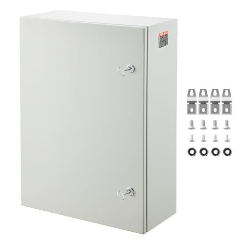VEVOR Electrical Enclosure Box IP66 0,059" Cold-Rolled Steel Junction Box - size: 28 x 20 x 10