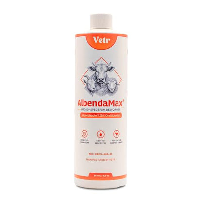 vetr AlbendaMax Oral Suspension, Liquid for Cattle, Sheep & Goats – 500 mL - size: 500mL