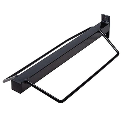 EASY-UP Single Mount Saddle Rack | Universal Design | Durable & Safe Storage | Black Coating | Easy to Mount | Additional Storage Compatible