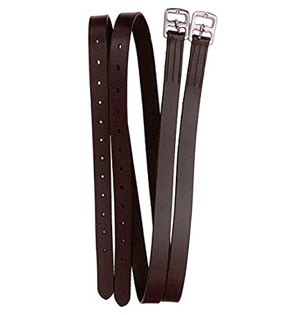 Majestic Ally Genuine Leather English Stirrup Leather (Pair) - color: Chestnut, size: 60 inch
