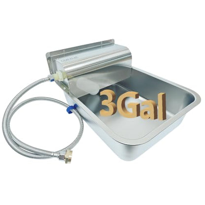 Stainless Steel Automatic Dog Water Dispenser,Adjustable Float Valve - size: Large - Adjustable Water Level