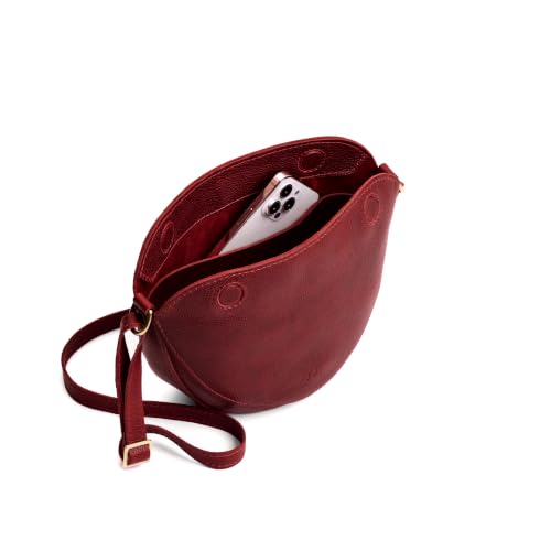 Portland Leather Goods Koala Sling Bag - Adjustable Full-Grain Leather - color: Chili Red, size: Small
