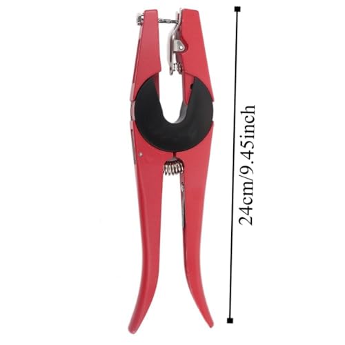 Aluminum Alloy Ear Tag Applicator Plier – Ergonomic Livestock Tagger for Pigs, Sheep, Goats with Non-Slip Grip and Quick-Release Needle