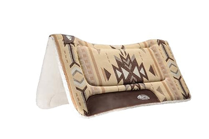 Weaver EquineWeaver Leather Fleece Lined Acrylic Saddle Pad, 32" x 32", Blue - color: SANTA FE-BEIGE/BROWN, size: 30" L x 30" W