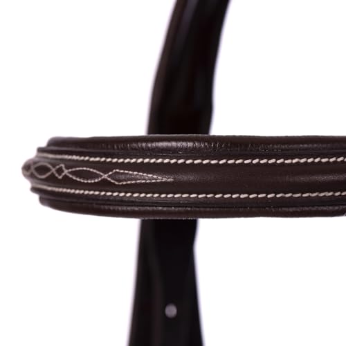 Equinavia Saga Adjustable Padded Fancy Stitched Figure 8 Bridle with Reins - size: Cob