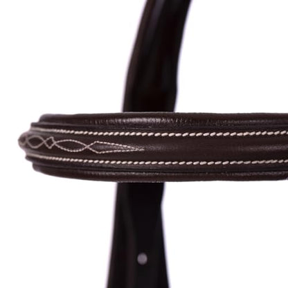 Equinavia Saga Adjustable Padded Fancy Stitched Figure 8 Bridle with Reins - size: Warmblood