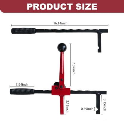 Chain Link Fence Stretcher Tool - Heavy Duty Fence Puller Stretcher for Chain Link Fence, Barbed and Woven Wire, with Deep Hook Design, for Farm Owners and DIY Fence Projects