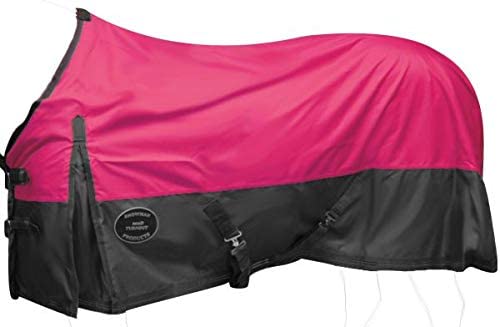 Showman 600 Denier Ripstop Nylon Turnout Waterproof Horse Sheet - color: Pink, size: 70"