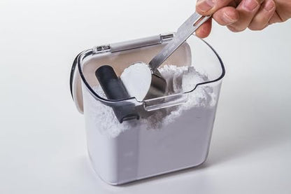 ProKeeper 1 Quart Airtight Powdered Sugar Storage Container – Grey, BPA-Free Plastic - color: Grey, size: 1 Piece