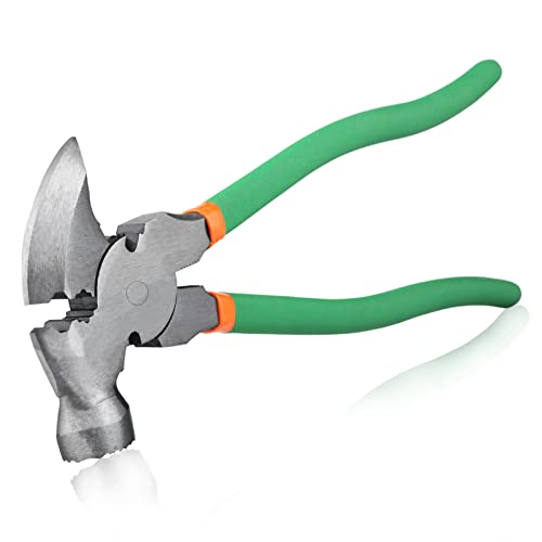 SPEEDWOX 10 Inch Fencing Pliers with Hammer Head Staple Puller - style: with hammerhead