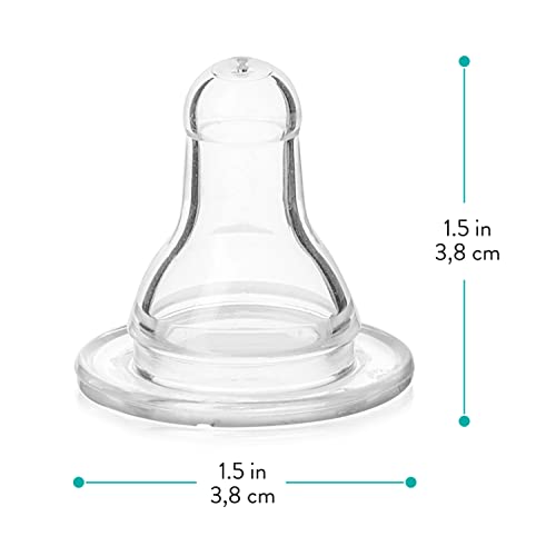 Evenflo 4 Pack Classic Silicone Nipple, Medium Flow (3-6 months) - style: Medium Flow