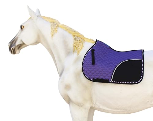 Horse Quilted All Purpose English Saddle PAD Tack Trail Riding Purple 72F05