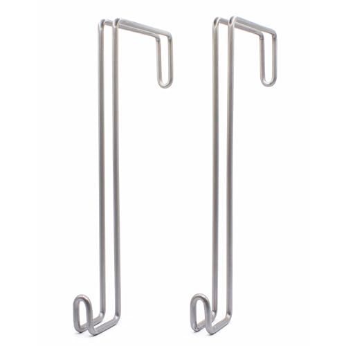 Over The Wall Heavy Duty Concrete Cinder Cement Block Wall Outdoor No Drill Fence Hooks Hangers - Extra Long Large Rafter Ladder Pool Equipment Pole Hangers for Planters Hoses Horse Tack Organization - size: 6" Wide Wall Hooks