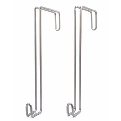 Over The Wall Heavy Duty Concrete Cinder Cement Block Wall Outdoor No Drill Fence Hooks Hangers - Extra Long Large Rafter Ladder Pool Equipment Pole Hangers for Planters Hoses Horse Tack Organization - size: 6" Wide Wall Hooks