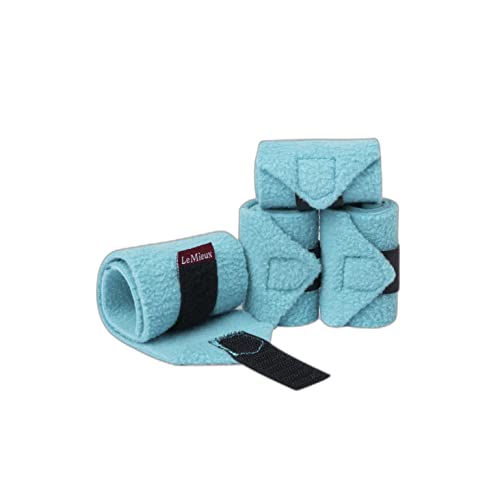 LeMieux Toy Pony Bandages for Toy Pony - Fleece - Simple Fastening - Suitable for Ages 3 Years + - Azure - color: Azure