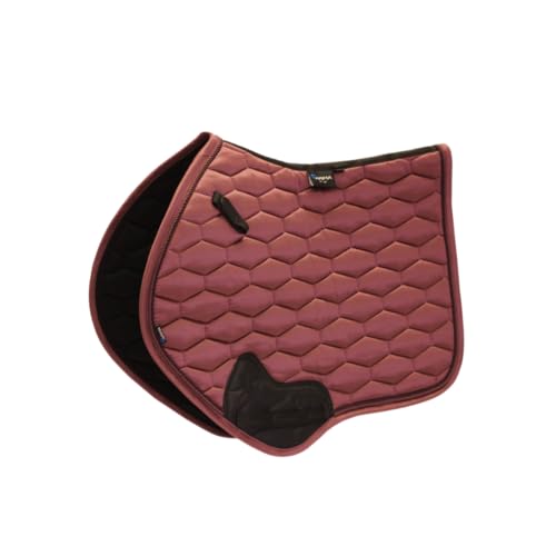 ARMA Satin Jump Saddle Pad - color: Burgundy, size: 17"-18"