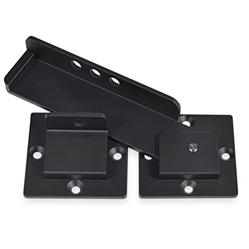 GreaTalent 7.5" Heavy Duty Flip Gate Latch Lock for Wooden Fence Gate | 4mm Thick Solid Aluminum Alloy Adjustable Security Latch with Padlock Hole for Outdoor Barn Shed Yard