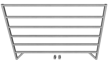 Aluminum 5 FT X 10 FT 6 Rail 40" Tall Sheep & Goat STALL KIT Panel Pen Corral