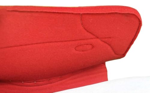 Horse 32" x 30" Western Contoured Wool Felt Therapeutic Saddle Pad 39218 - color: Red Cactus