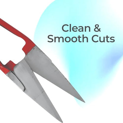 Single Bow Economy Sheep Shears – Ergonomic Design with Back Enameled Handles, 6" Sharp Blades, Ideal for Sheep, Goats, and Livestock – Comfortable and Durable Tool (Shears 14 Inch) - size: Shears 14 Inch