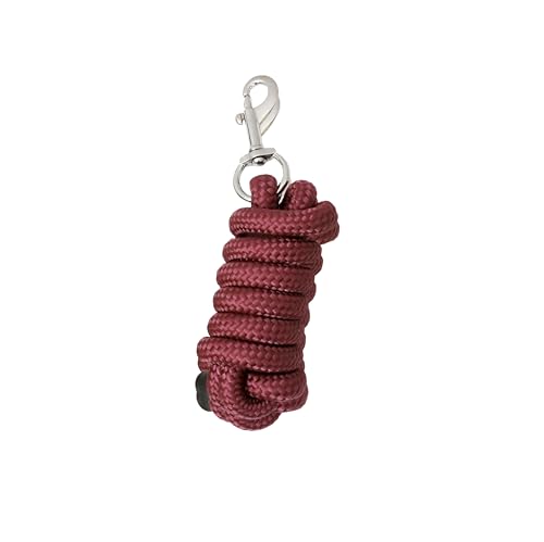 Lead Rope with Snap Closure Durable PP Rope with Soft Comfort Grip for Horse Training Barn Stable and Daily Riding Use Brown Equestrian Tack - color: Brown