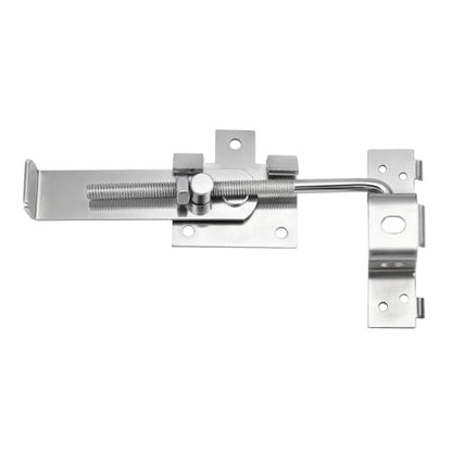 7 Inch Barn Door Jamb Latch with Hook for Barn & Bi‑Parting Sliding Doors