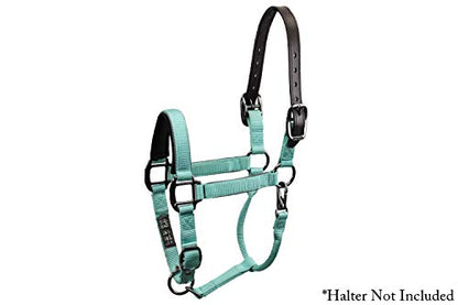 Tahoe Tack Double Stitched Leather Breakaway Halter Replacement Crown – Your Choice of 21" or 25" Length - color: Brown, size: 25"