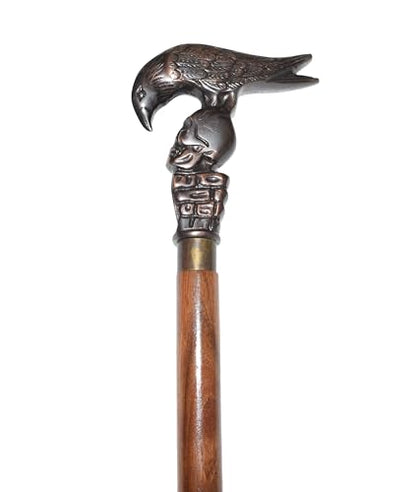 Wooden Walking Cane New Model Antique Eagle Head Handle Brown Walking Stick Cane Xmas Vintage Gift