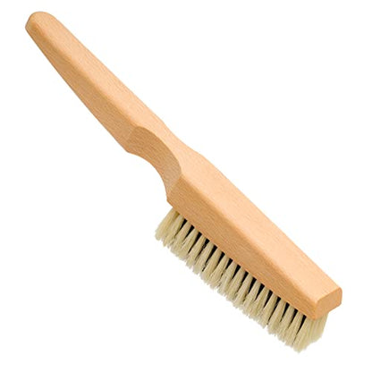 REDECKER Natural Pig Bristle Cashmere Brush with Oiled Beechwood Handle, 10-Inches Long, Two Layers of Bristles for Gentle and Thorough Cleaning, Made in Germany - Pig Bristle Brush