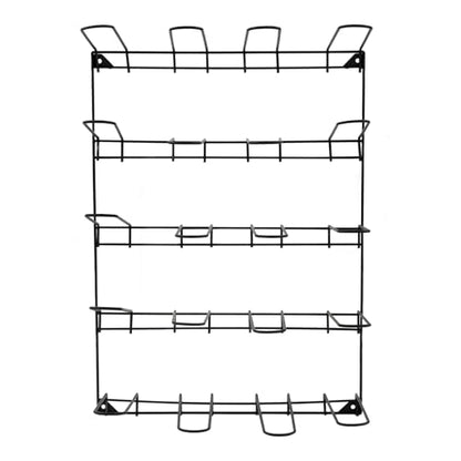 5-Tier Wall-Mounted Stable Tack Storage Rack with 20 Hooks, Stable Tool Storage Rack for Horse Racing Protective Gear, Horse Blankets