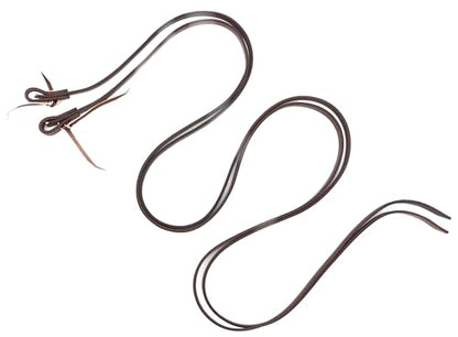 Leather Split Reins, Oiled Supple Ranch Reins for Western Horse ProTack, 5/8" x 8'