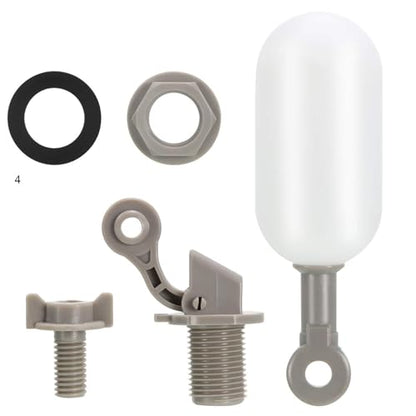 Blulu 3 Pack Float Valve 1/2 Inch Automatic Fill Float Valve, Gray - color: Gray